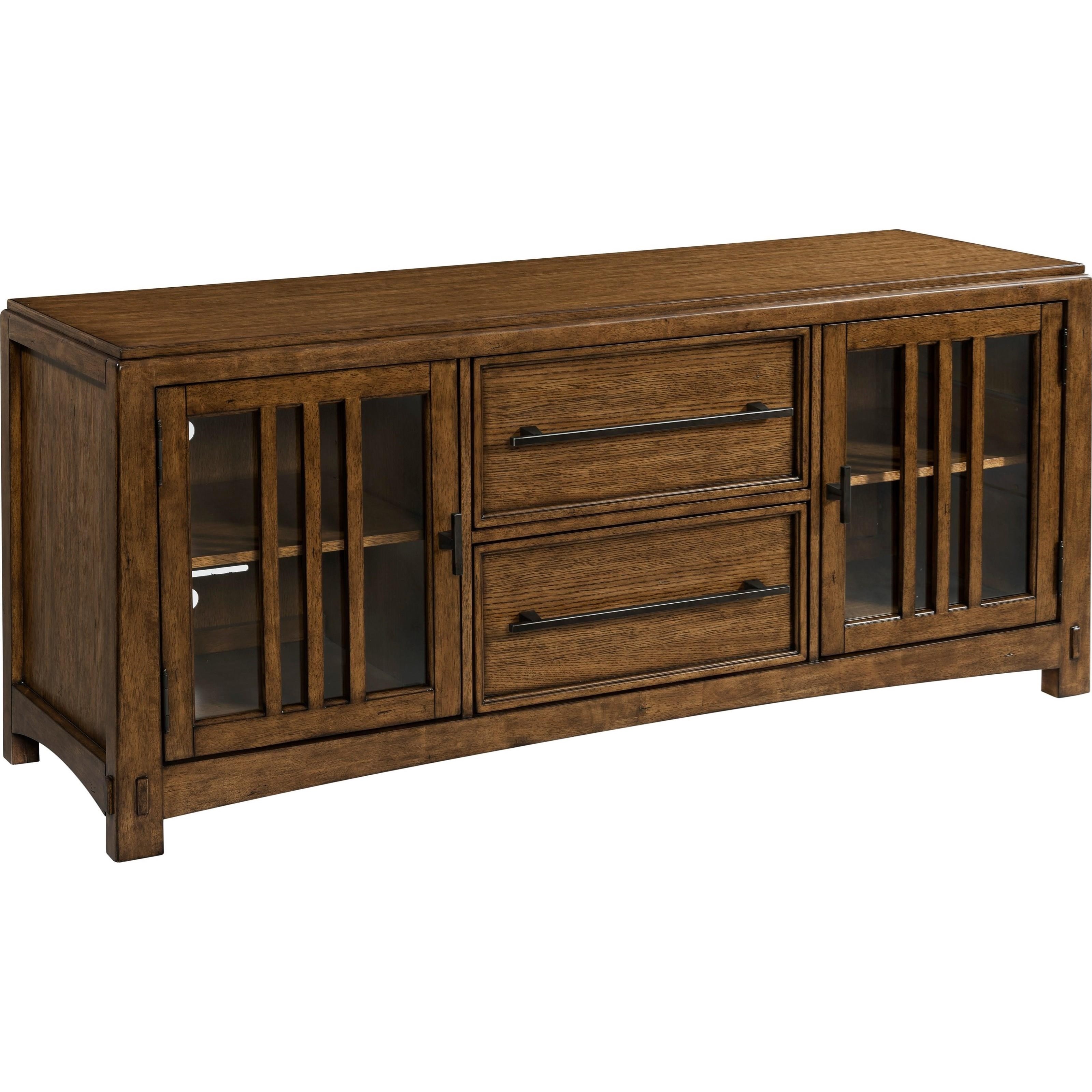Broyhill Furniture Winslow Park Media Console with 2 Glass Doors Find Your Furniture TV Stands